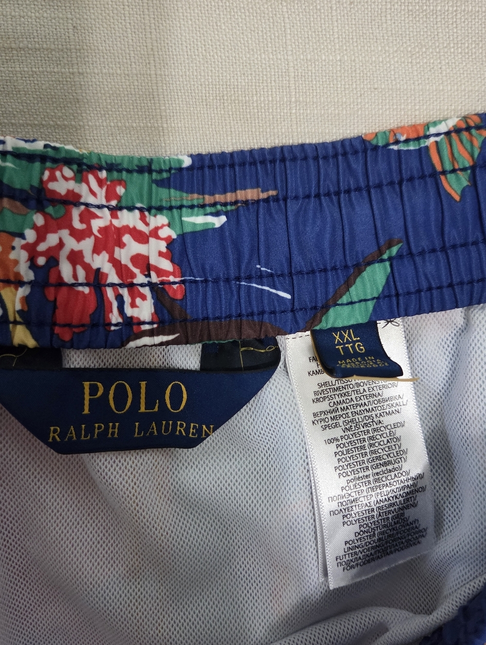 Polo by Ralph Lauren Bear Men's Color Block Scubadiving Swim Trunks 2XL XXL - Picture 5 of 9